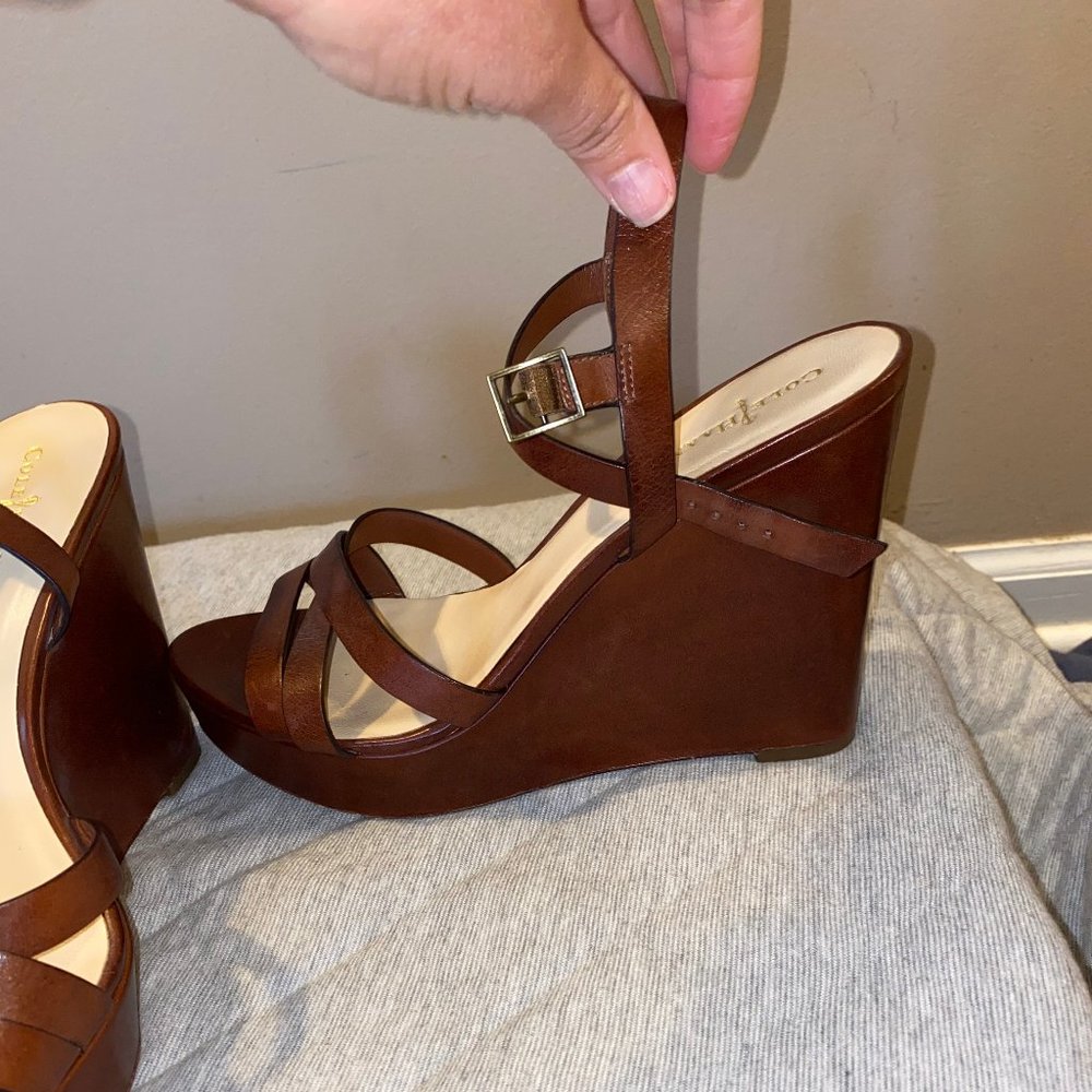 Cole Haan Wedge Platform Sandals - Picture 7 of 9